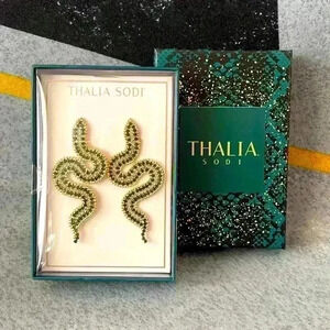 Thalia Sodi Gold Snake Earrings